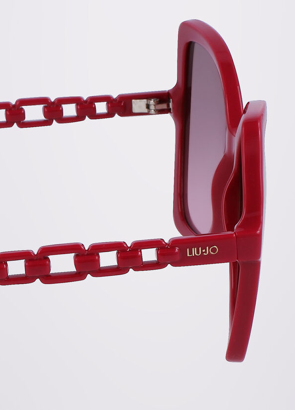 Red Women's Liu Jo Butterfly Sunglasses | MPU-930486