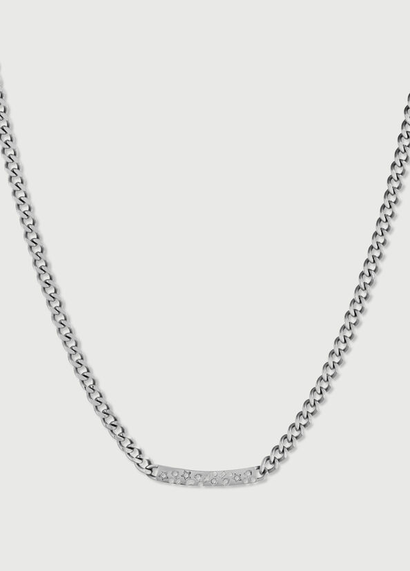 Silver Women\'s Liu Jo Necklace With Diamantés Jewelry | NVE-316940