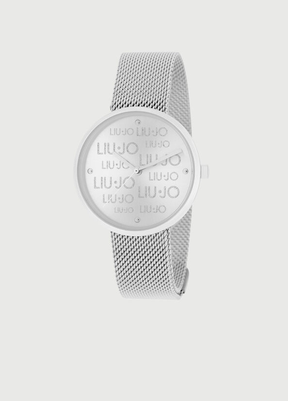 Silver Women\'s Liu Jo Steel With Logo Watches | AEJ-341805