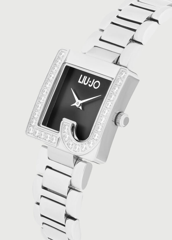 Silver Women's Liu Jo Steel With Logo Watches | WFZ-769385