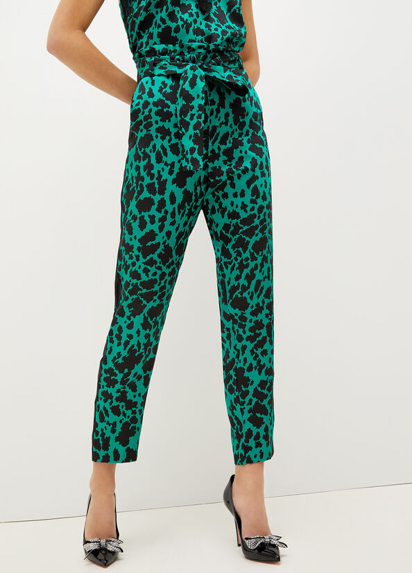 Turquoise Green Women\'s Liu Jo Eco-Friendly Pants | FXR-640895