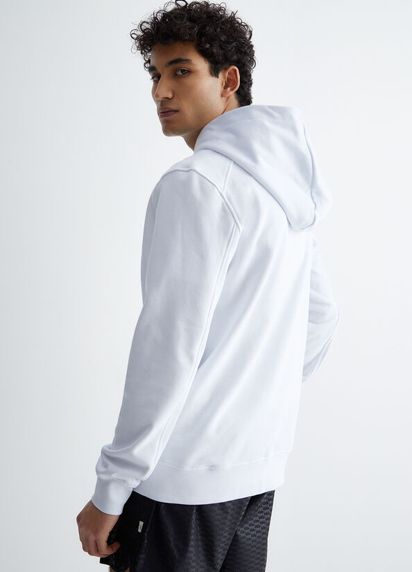 White Men's Liu Jo Hooded Sweaters | WRZ-053897