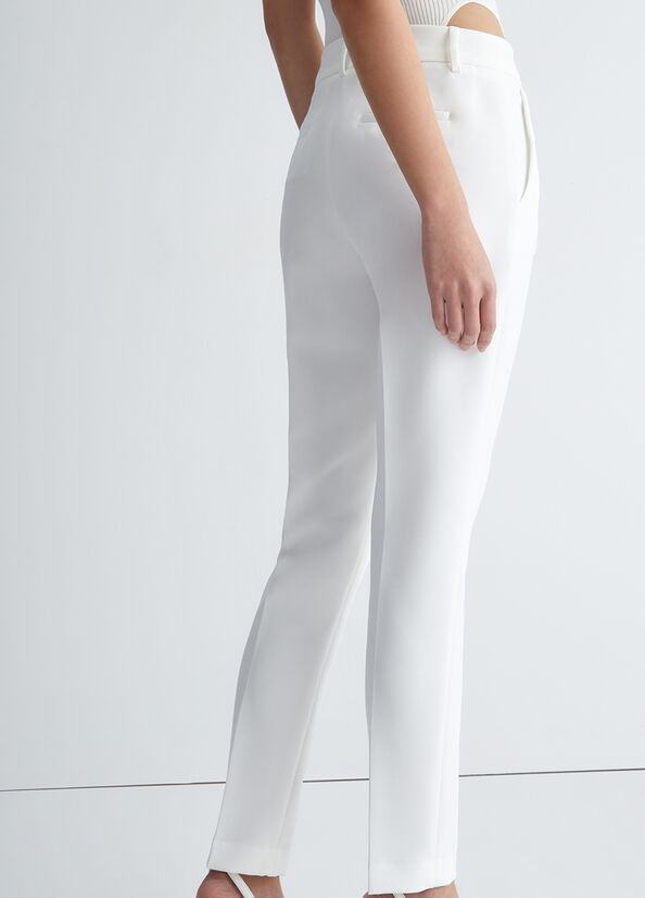 White Women's Liu Jo Cigarette Pants | XMK-746528