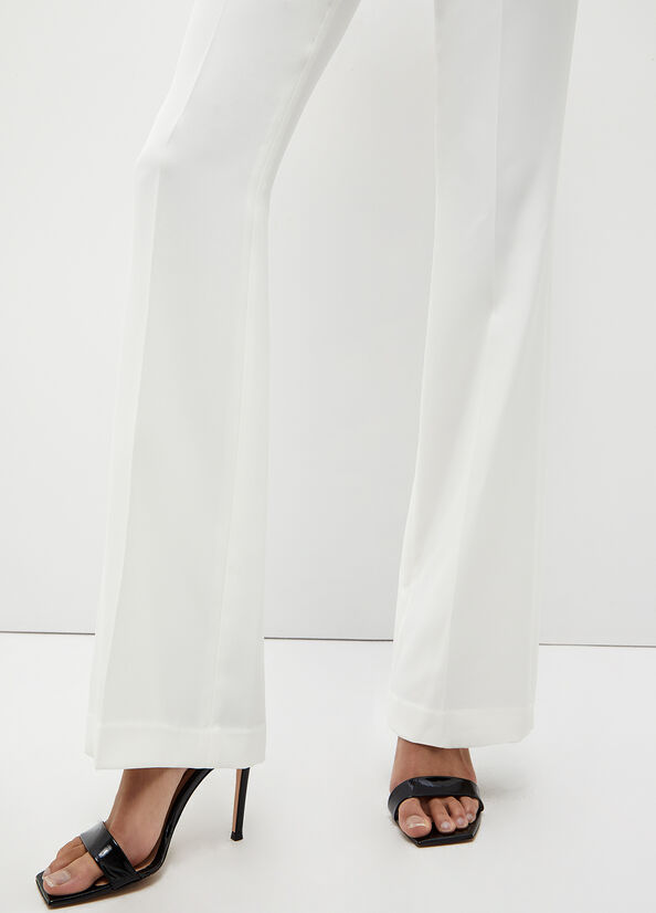 White Women's Liu Jo Stretch Lj Pants | QFJ-546138