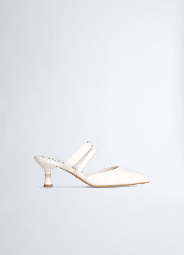 White Women\'s Liu Jo With Low Heel Sandals | DIO-972856