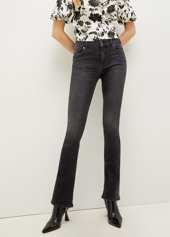 Black Women's Liu Jo Denim Authentic cut Skinny Jeans | DRS-164053