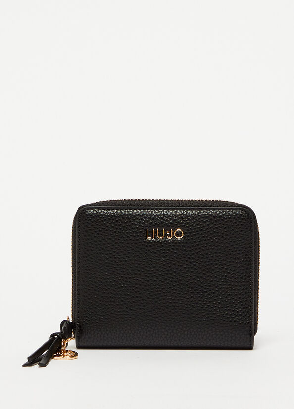 Black Women's Liu Jo Eco-Friendly With Charm Wallets | EOR-096482