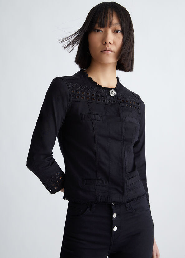 Black Women's Liu Jo With Lace Jackets | FSO-932450