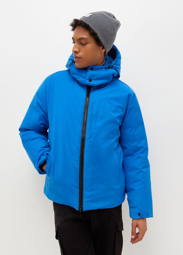 Blue Men's Liu Jo Padded With Hood Jackets | CQZ-140537