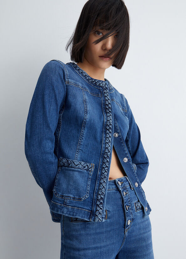 Blue Women's Liu Jo Denim Jackets | KOJ-124976