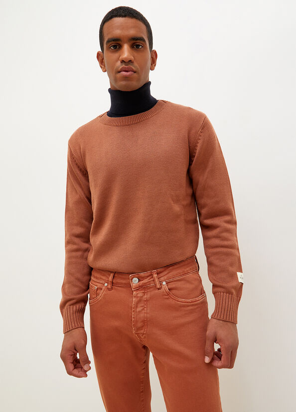 Brown Men's Liu Jo Cotton And Sweaters | FJQ-970316