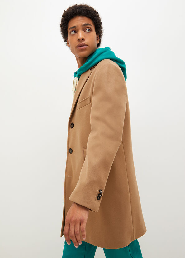 Brown Men's Liu Jo Wool Jackets | ALI-740519