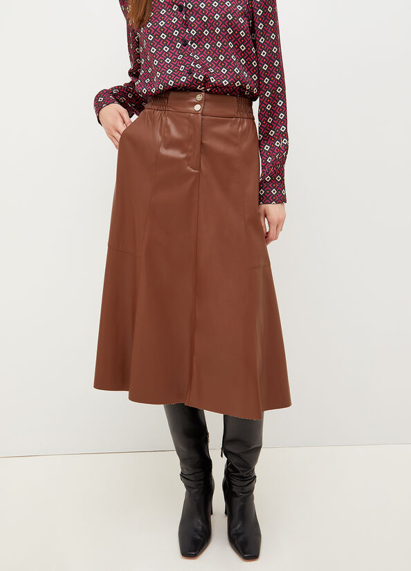 Brown Women's Liu Jo Fabric Skirts | CPB-871935