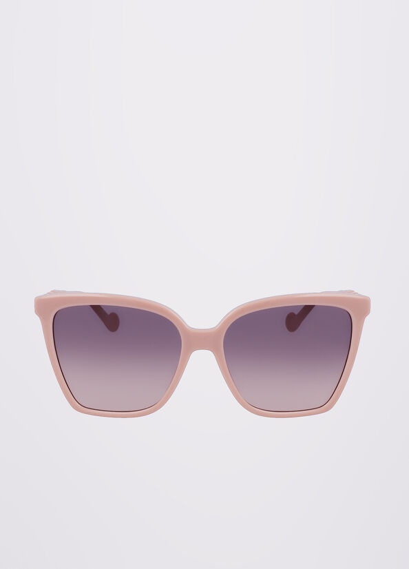 Coral Women's Liu Jo Squared Sunglasses | OVH-309518