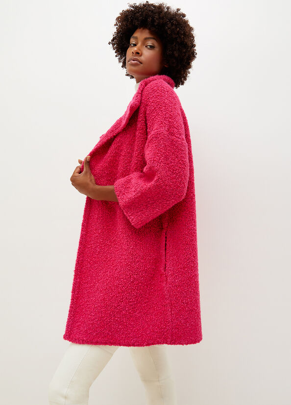 Fuchsia Women's Liu Jo Knit Coats | VLB-018256