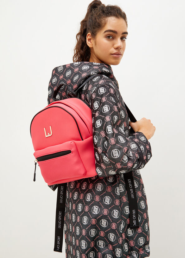 Fuchsia Women's Liu Jo Scuba With Logo Backpacks | FRM-153420