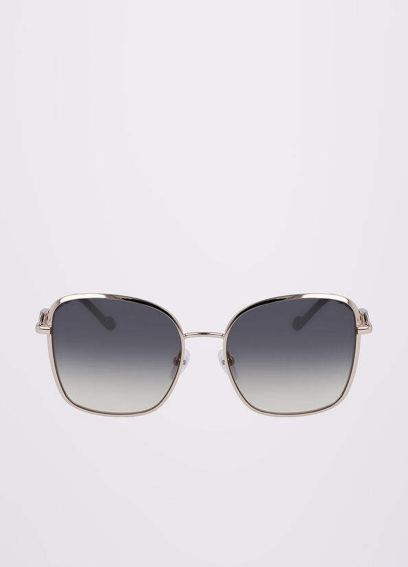 Gold Women's Liu Jo Squared Sunglasses | PRG-145237