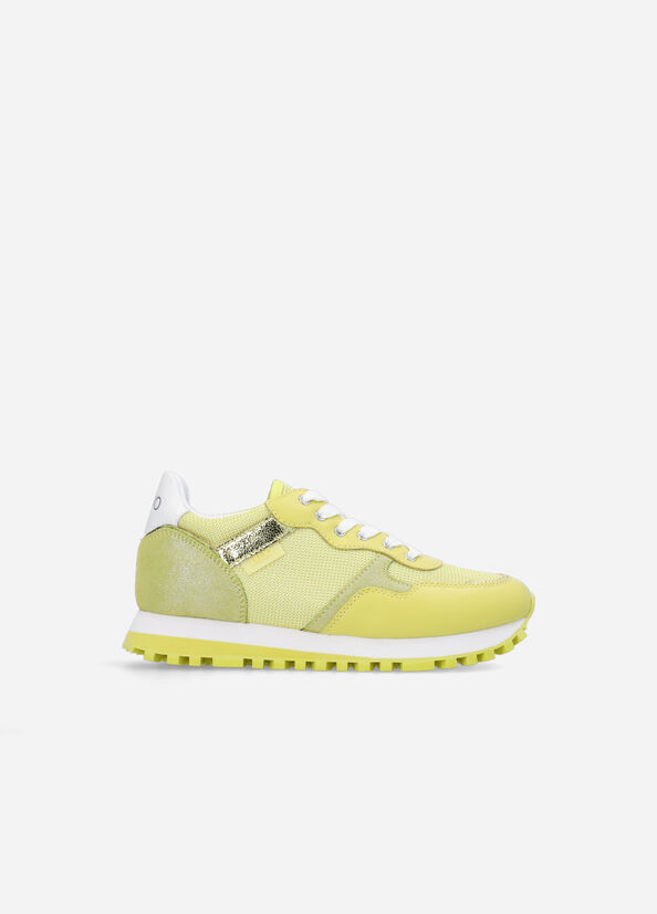 Light Green Women's Liu Jo Brighty Mesh Sneakers | VDY-456308