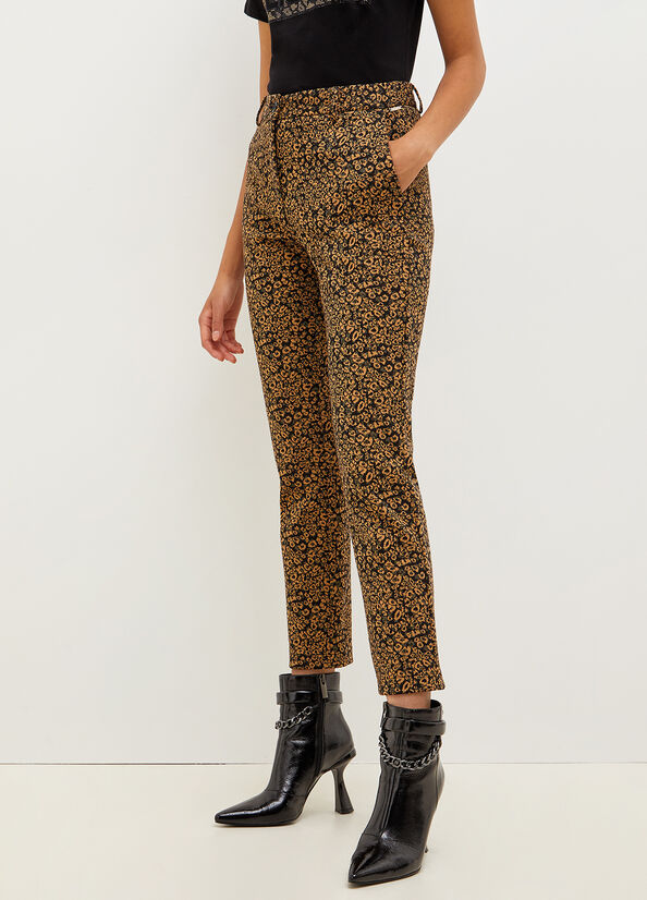 Metal Women's Liu Jo Animal Print Chinos Pants | EIJ-942385