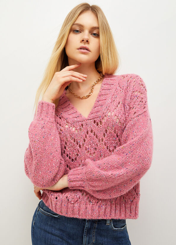 Pink Women's Liu Jo Alpaca Blend Sweaters | DYK-809152