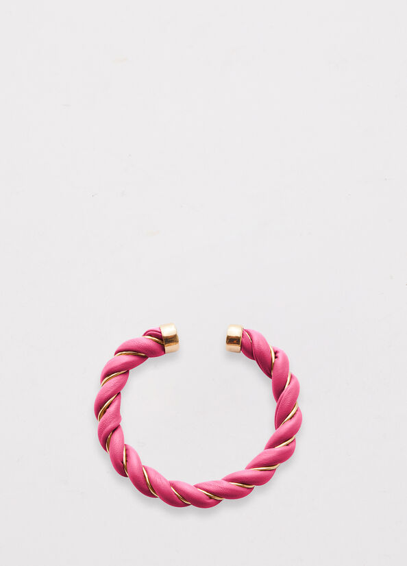 Pink Women's Liu Jo Torchon-Effect Bracelet Jewelry | TFK-930216