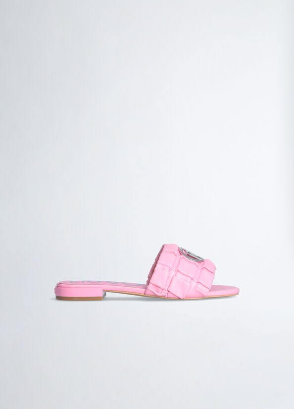 Pink Women's Liu Jo With Logo Flat Shoes | RNZ-132054