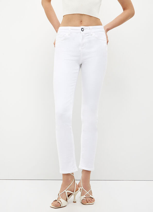 White Women's Liu Jo Eco-Friendly Skinny Jeans | GVN-217563