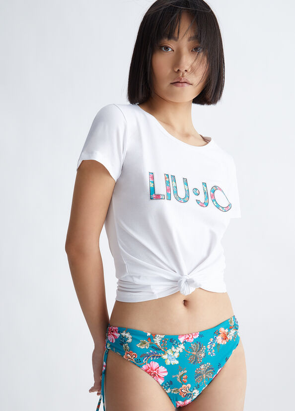 White Women's Liu Jo With Logo Tops | NWF-609572